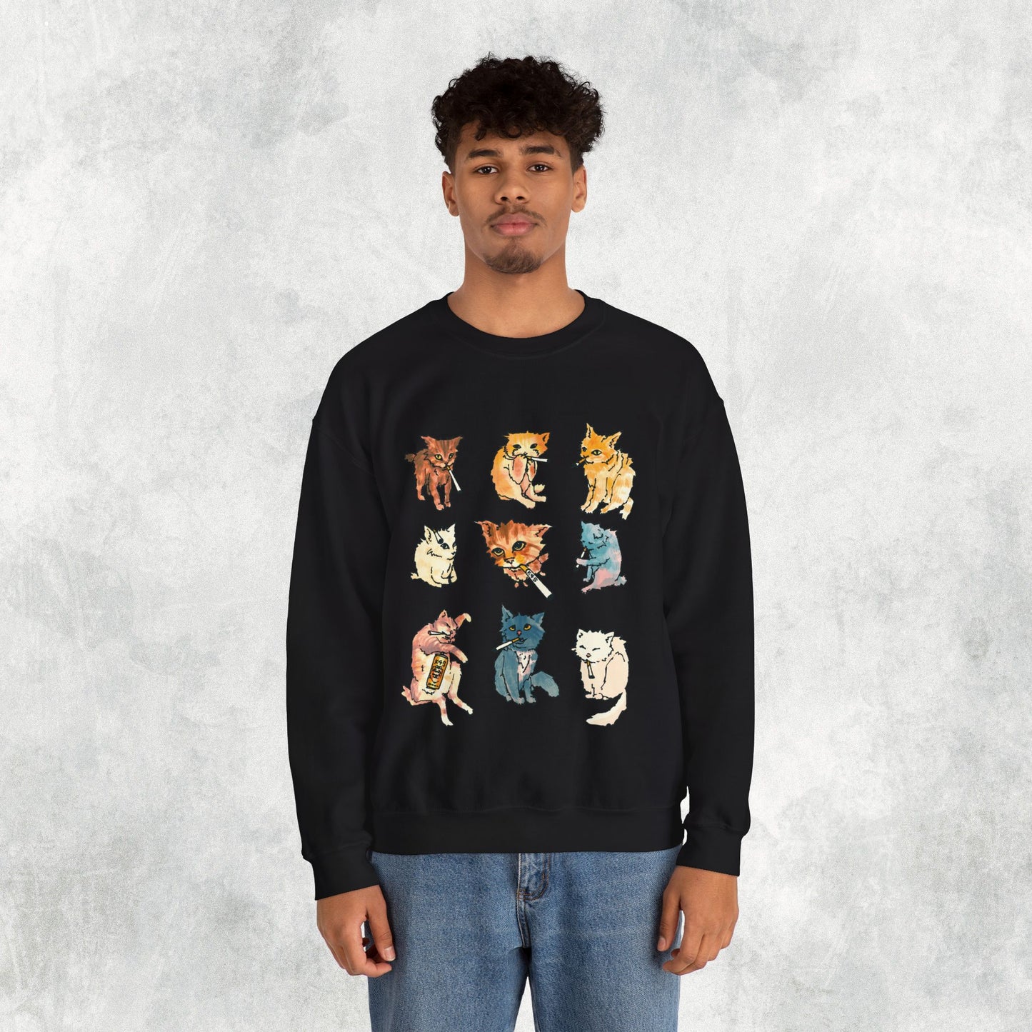 Kitty Ciggy Gang Sweater
