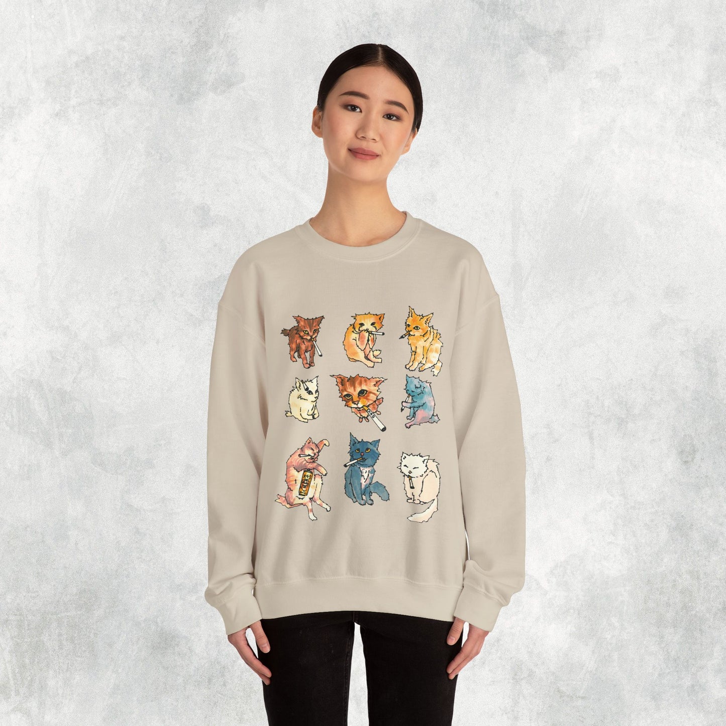 Kitty Ciggy Gang Sweater