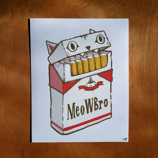 MeowBro Signed Print