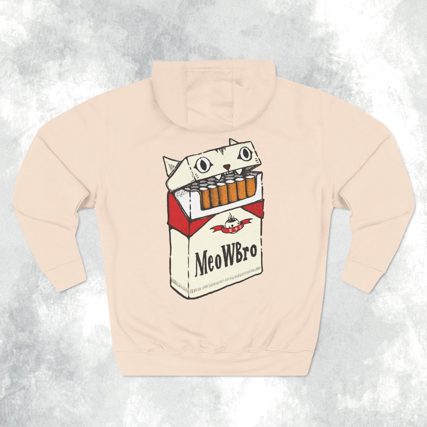 MeowBoro Cigs Three-Panel Hoodie