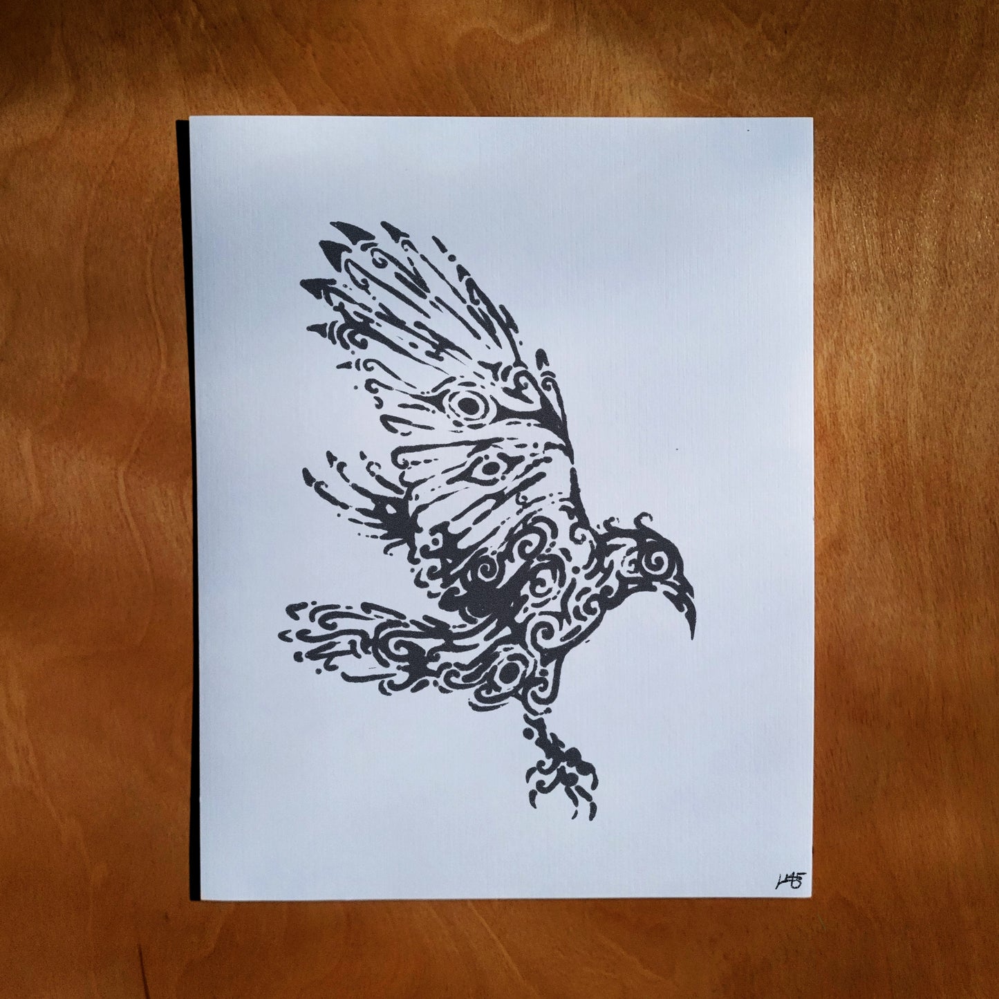 Uzumaki Crow Signed Print