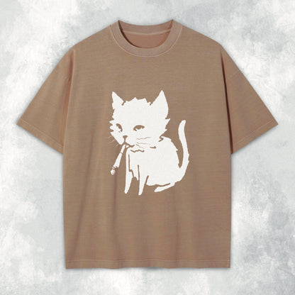 Cat Cig Heavyweight Tee