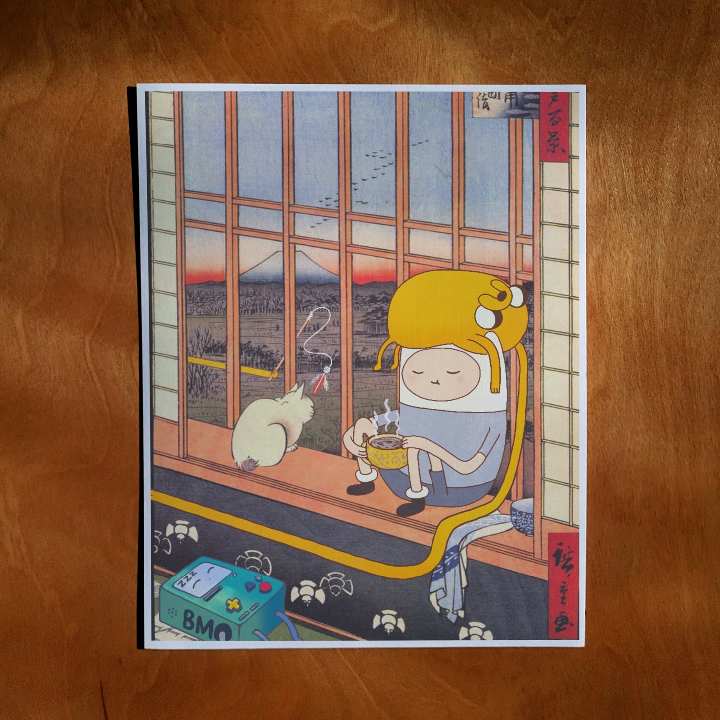 Adventure Time X Hiroshige Print