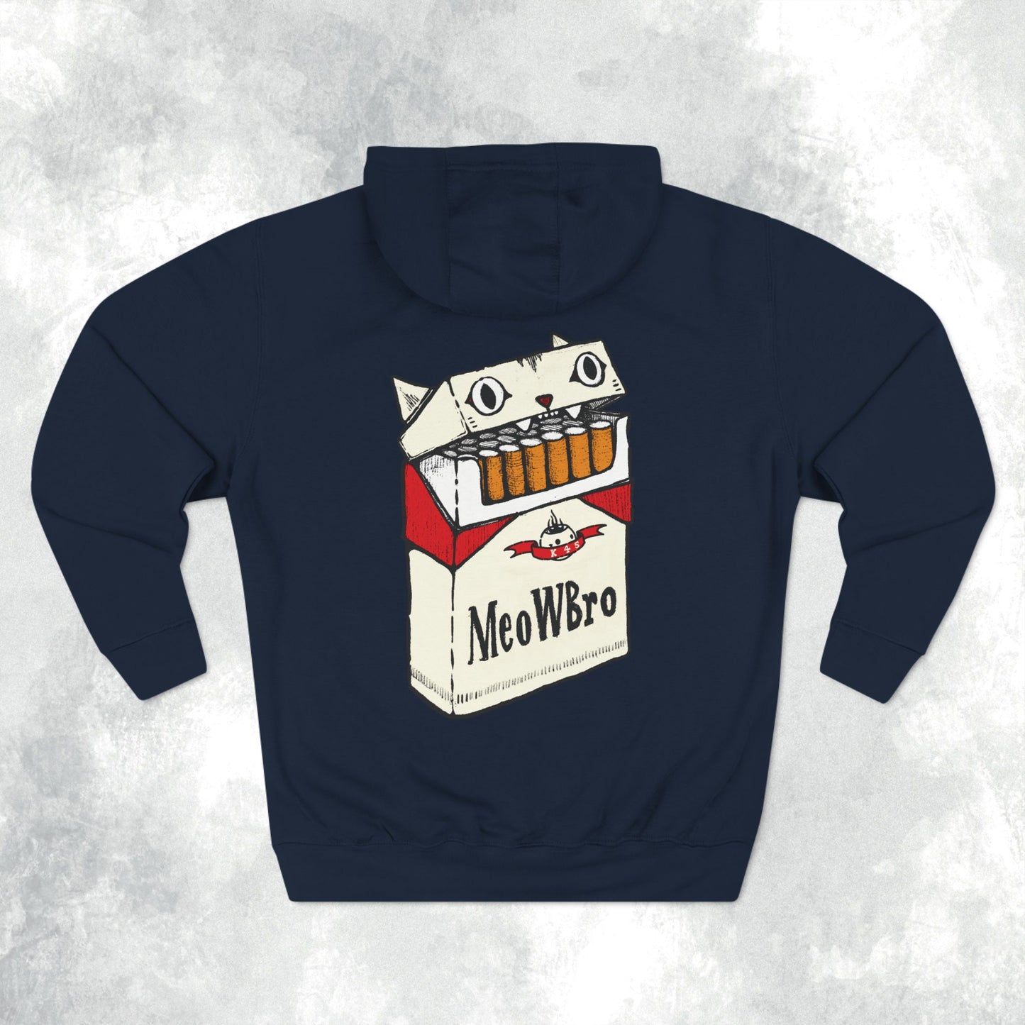 MeowBoro Cigs Three-Panel Hoodie