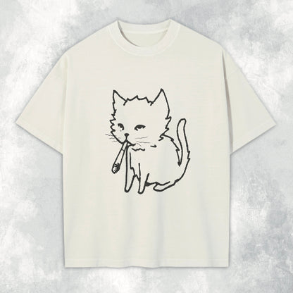 Cat Cig Heavyweight Tee