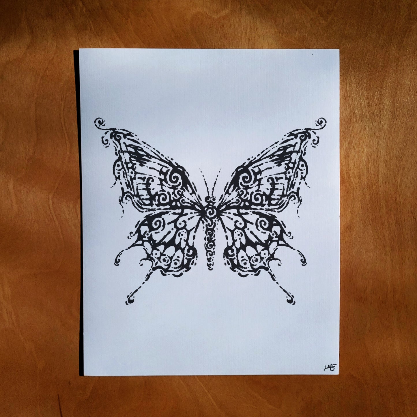 Uzumaki Butterfly Signed Print