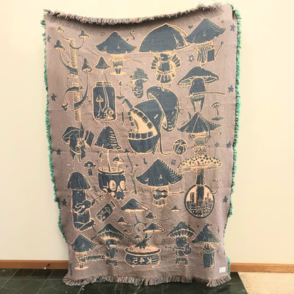 MEGA Mushroom Woven Tapestry Restock
